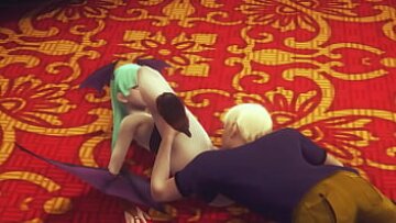 Morrigan Darkstalkers Hentai Game: Wild Sex Session